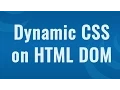 Dynamic CSS by CSS method - Learn JQuery in Hindi