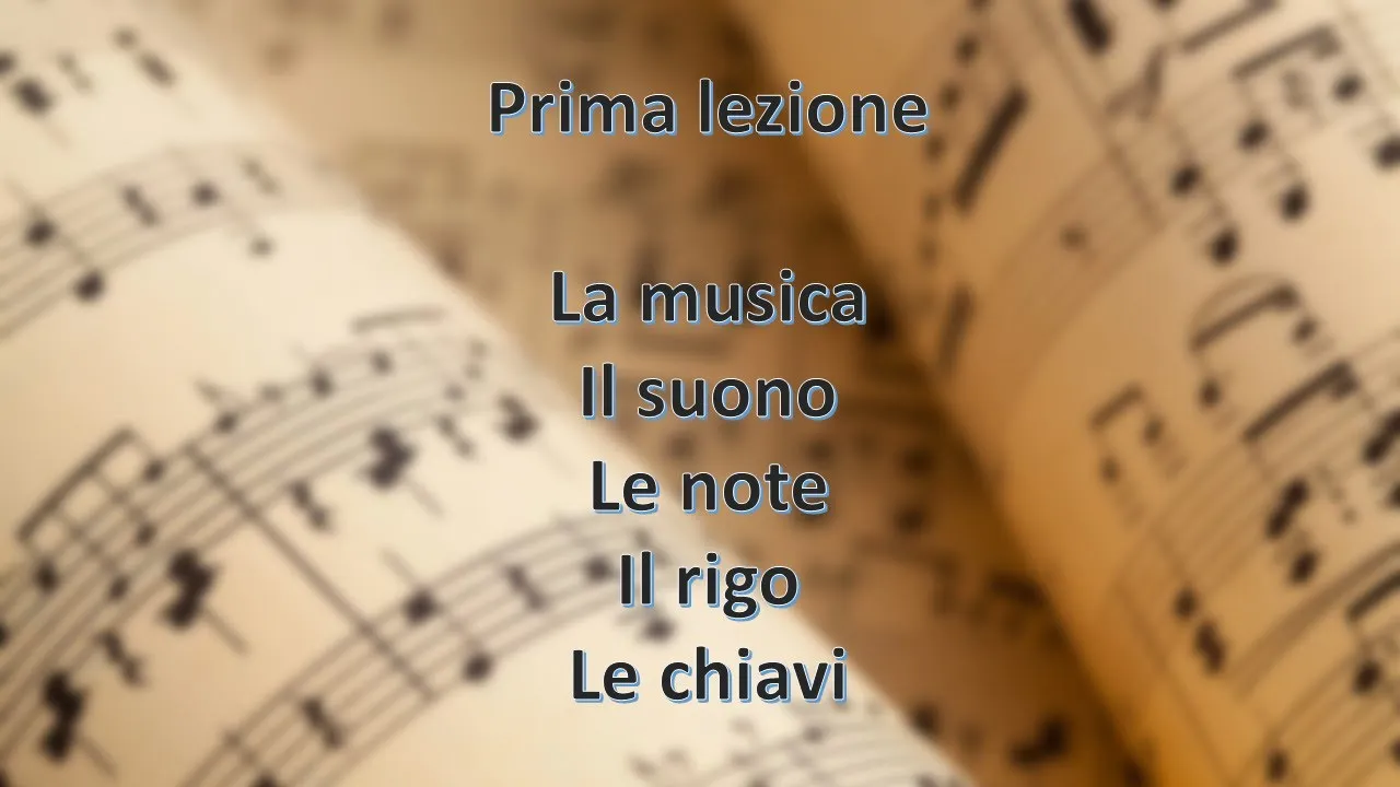 #1 C'è musica per tutti: suoni e segni musicali passo per passo. Prima lezione. M° Donatello Magnolo