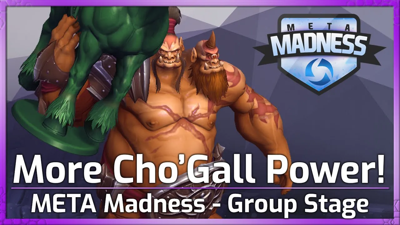 MORE Cho'Gall! 🥳 DOUBLE TROUBLE! - META Madness - Heroes of the Storm
