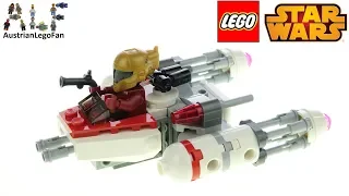 LEGO Star Wars 75263 Resistance Y-Wing Starfighter Microfighter - Lego Speed Build Review