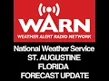ST AUGUSTINE FLORIDA FORECAST - UPDATE