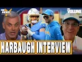 Jim Harbaugh on Chargers Mike McDaniel Justin Herbert Madison Beer ENGAGEMENT Cowherd HERD NFL