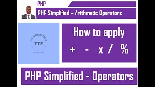 How to apply PHP Arithmetic Operators - Addition Subtraction Multiplication Division and Modulus