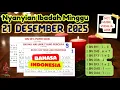 Lagu Nyanyian Ibadah Minggu | 21 DESEMBER 2025 | HKBP | Bahasa Indonesia | Not, Musik, Vocal dan Lirik