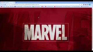 Marvel website using html css and js