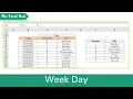 Calculate The Day Of A Week For A Date Using The WEEKDAY Function - The Excel Hub