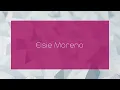 Elsie Moreno - appearance