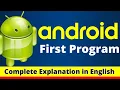 Android Hello World Example Android studio tutorial best android tutorial in English