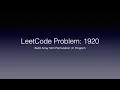 LeetCode Problem 1920 - Build Array from Permutation C Program