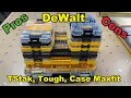 DeWalt TStak tough case and maxfit case review with pros and cons