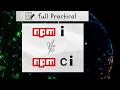 Use Npm Ci Command Effectively Npm Ci Vs Npm i Package Vs Package-Lock File Change Dependencies
