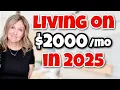 6 Low Income Frugal Habits That Help You Survive on 2000 a Month