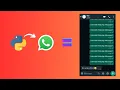Send unlimited WhatsApp messages using Python Python tutorial PyAutoGUI