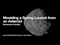Modeling a Spring Launching a Spacecraft from an Asteroid