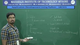 Files in Python Vth Sem CSE 18CS55 PYTHON Module 3 Session 06