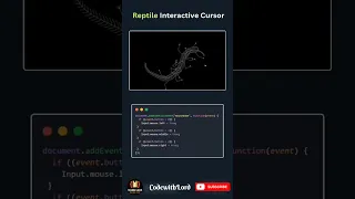 Reptile-Style Interactive Cursor Tail Ripple JS