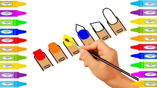 Nail Art Coloring Pages Learn Colors for Nail Art How to Paint Nails