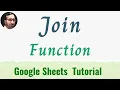 Join Function in google sheets Join formula in google sheets