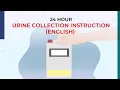 24-Hour Urine Collection Instruction