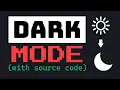 Dark Mode In Just 2 Lines Of Js Easiest way with source code