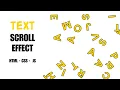 How To Create Text Scroll Effect With HTML - CSS