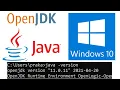 install OpenJDK 8 or OpenJDK 11 on windows 10