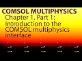 COMSOL Part 1 1 Introduction to the COMSOL multiphysics interface