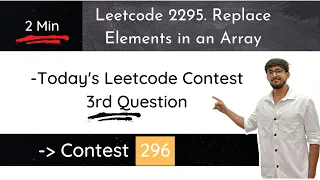 Leetcode 2295 Replace Elements in an Array Hindi