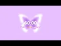 60 minutes purple study timer for deep focus productivity Butterfly Aesthetic Focus Countdown