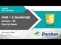 Unit 5 Pop up Boxes in Java Script