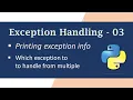 Exception Handling in Python - 03 Printing Exception Information in Output