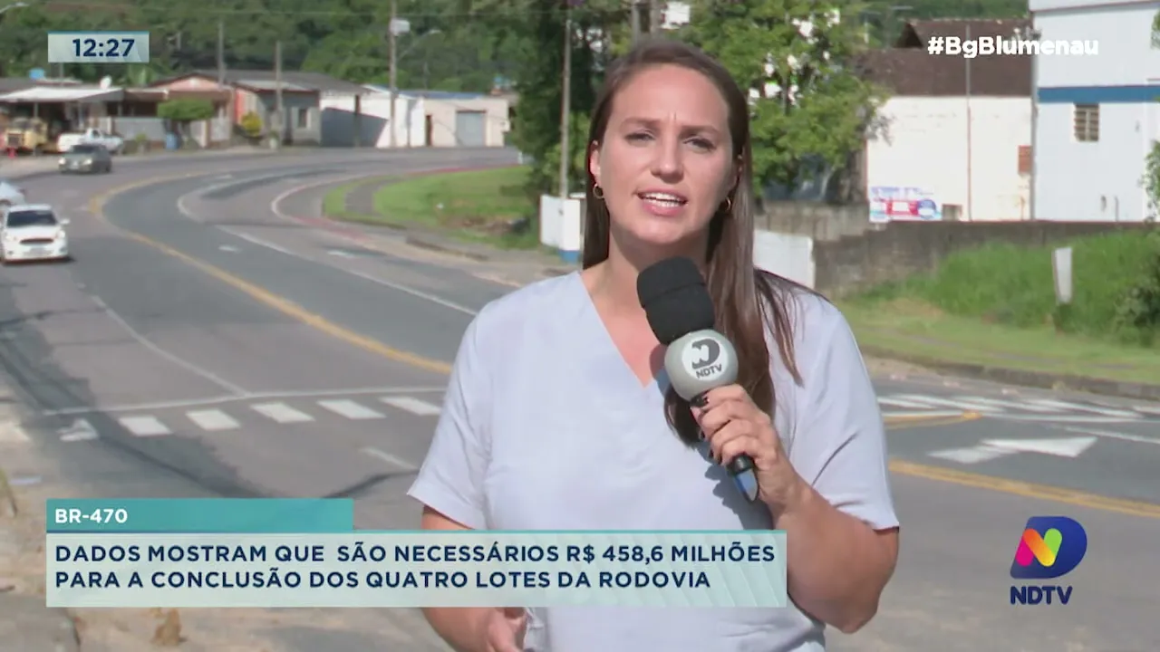 Dados mostram que são necessários quase meio bilhão de reais para conclusão de trecho da BR-470
