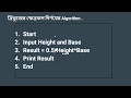 Python Bangla Tutorial for Beginners Area of Triangle Algorithm and Flowchart