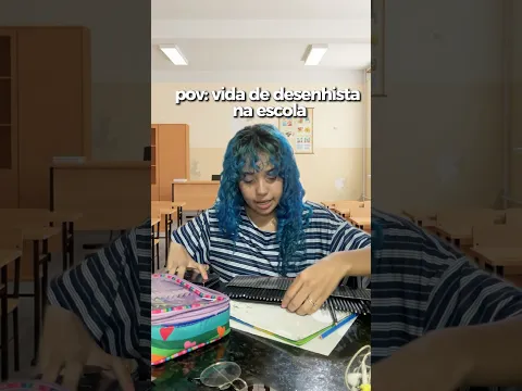 VIDA DE DESENHISTA NA ESCOLA É TIPO… #desenho