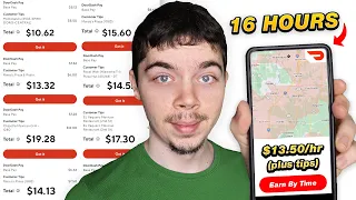 I DoorDashed For 16 Hours Straight on Earn By Time