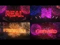 Fireworks Logo Titles - Using Trapcode Particular 2023 for After Effects