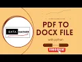 Python PDF to DOCX Conversion Tutorial