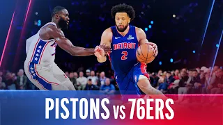 PISTONS vs 76ERS GAME HIGHLIGHTS | Cunningham Leads Detroit to 3-0 🔥