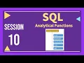 Oracle Session 10 - Analytical Function in Oracle Oracle SQL Tutorial for Beginners Rank