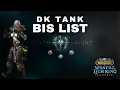 DK Tank BiS List Phase 2