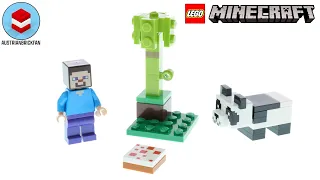 LEGO Minecraft 30672 Steve and Baby Panda Speed Build Review