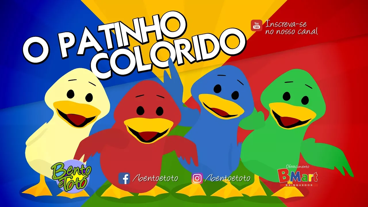 BENTO E TOTÓ - O PATINHO COLORIDO (DESENHO INFANTIL)