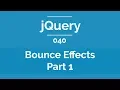 Arabic jQuery Practical Course - Create Bounce Effects Part 1