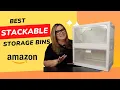 Organization and Storage Stackable Storage Bins from Amazon com