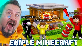 EGEMEN KAAN EKİBİ TROLLEDİ! EKİPLE MİNECRAFT SURVİVAL