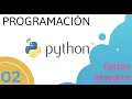 Aprende Python T02 Datos Simples