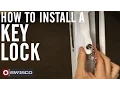 How to Install a Key Lock on a Patio Door 1080p