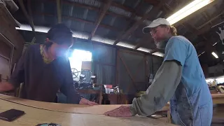 A Girl Building a Dinghy