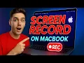 How to Screen Record on Mac No Software - MacBook Screen Recording Tutorial 2025