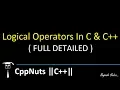 Logical Operators In C And C